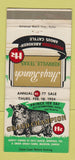 Matchbook Cover - Hays Ranch Kerrville KS Aberdeen Angus 30 Strike