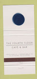 Matchbook Cover - Fourth Flour Cafe Bar Leeds UK  30 Strike