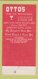 Matchbook Cover - Otto's Pink Pig Restaurant Sherman Oaks CA 30 Strike