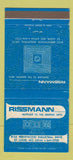 Matchbook Cover - Rissmann Graphic Arts Supply St Louis MO 30 Strike