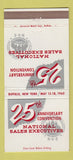 Matchbook Cover - National Sales Executives Conference Buffalo NY 1960 30 Strike