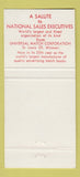 Matchbook Cover - National Sales Executives Conference Buffalo NY 1960 30 Strike
