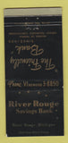 Matchbook Cover - River Rouge Savings Bank MI WEAR 30 Strike
