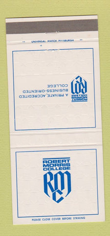 Matchbook Cover - Robert Morris College Pittsburgh PA 30 Strike