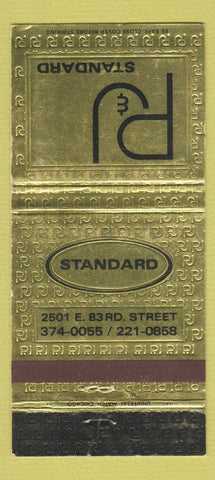 Matchbook Cover - P&J Standard Amoco Chicago Motor Club IL 30 Strike