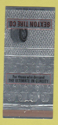 Matchbook Cover - Sexton Tire Company Atlanta GA 30 Strike