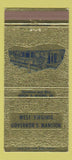 Matchbook Cover - Arch Moore Governor WV West Virginia 30 Strike