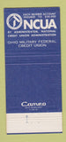 Matchbook Cover - Ohio Military Federal Credit Union OH 30 Strike