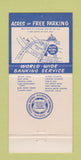 Matchbook Cover - Valley Hi National Bank San Antonio TX 30 Strike
