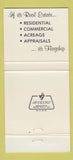 Matchbook Cover - Flagship Properties Real Estate Kill Devil Hills NC 30 Strike