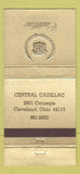 Matchbook Cover - Central Cadillac Cleveland OH 30 Strike