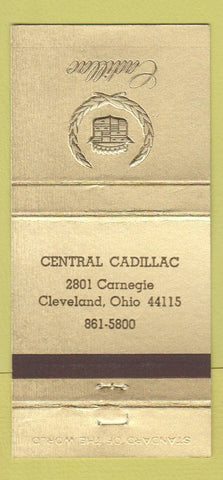 Matchbook Cover - Central Cadillac Cleveland OH 30 Strike