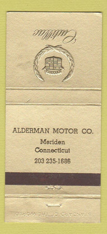 Matchbook Cover - Cadillac Alderman Meriden CT 30 Strike