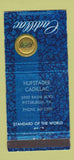 Matchbook Cover - 1966 Cadillac Hufstader Pittsburgh PA WEAR 30 Strike
