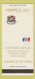 Matchbook Cover - 1967 Cadillac Hufstader Pittsburgh PA 30 Strike