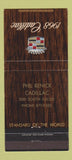 Matchbook Cover - 1968 Cadillac Phil Renick Cleveland OH 30 Strike