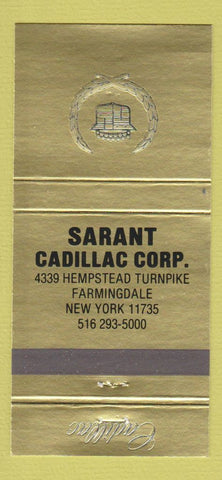 Matchbook Cover - Sarant Cadillac Farmingdale NY 30 Strike