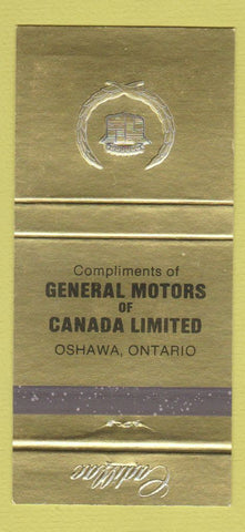 Matchbook Cover - Cadillac General Motors Oshawa ON 30 Strike
