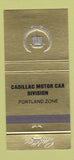 Matchbook Cover - Cadillac Motor Car Division Portland OR 30 Strike