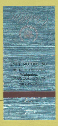 Matchbook Cover - Smith Mothers Cadillac Wahpeton ND 30 Strike