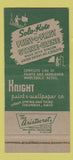 Matchbook Cover - Wonder White Knight Paint Wallpaper Columbus OH 30 Strike