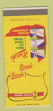 Matchbook Cover - Necchi Sewing Machine 30 Strike
