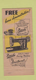 Matchbook Cover - Necchi Sewing Machine 30 Strike