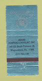 Matchbook Cover - Brake Pontiac Cadillac Waynesboro PA WEAR 30 Strike