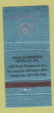 Matchbook Cover - Wilson Chissman Cadillac Birmingham MI 30 Strike