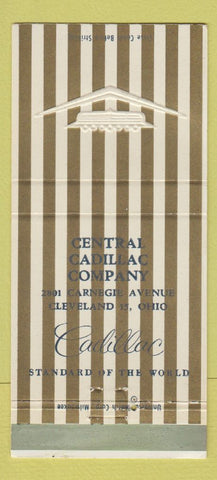 Matchbook Cover - Central Cadillac Cleveland OH 30 Strike
