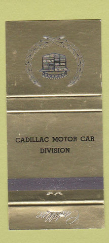 Matchbook Cover - Cadillac Motor Car Division 30 Strike