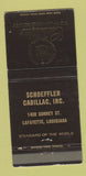Matchbook Cover - Schoeffler Cadillac Lafayette LA 30 Strike