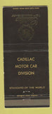 Matchbook Cover - Cadillac Motor Car Division WORN 30 Strike