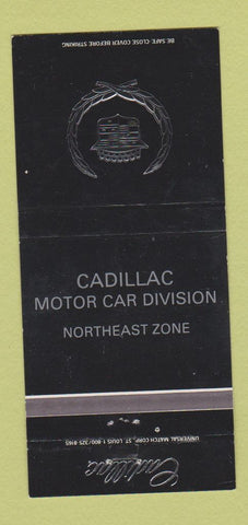 Matchbook Cover - Cadillac Motor Car Division Northeast Zone 30 Strike