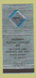 Matchbook Cover - Redeman Pontiac Cadillac Painesville OH 30 Strike