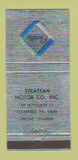 Matchbook Cover - Strattan Motors Cadillac Clearfield PA 30 Strike