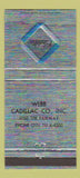 Matchbook Cover - Webb Cadillac  30 Strike