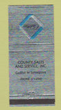 Matchbook Cover - Country Sales Cadillac Selinsgrove PA 30 Strike