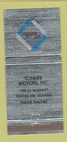 Matchbook Cover - Tonner Motors Cadillac Rensselaer IN 30 Strike