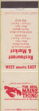 Matchbook Cover - Teh Real Maine Thing lobster Kearney Mesa CA