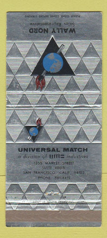 Matchbook Cover - Universal Match Wally Nord San Francisco CA 30 Strike