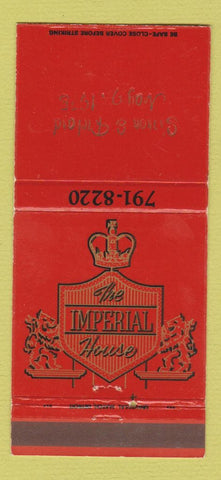 Matchbook Cover - Imperial House  Fraser MI IMPRINT 30 Strike