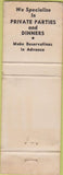 Matchbook Cover - Preble Garden IN WORN
