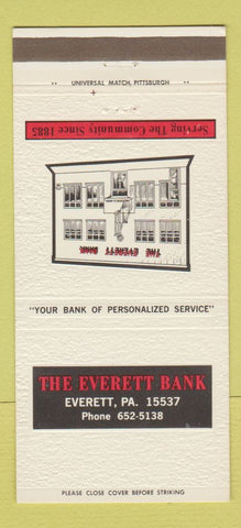 Matchbook Cover - Everett Bank PA 30 Strike