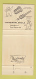 Matchbook Cover - Universal Engineering Frankenmuth MI 30 Strike