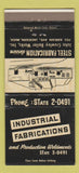 Matchbook Cover - Industrial Fabrications Steel Jackson MS 30 Strike