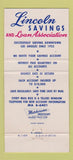 Matchbook Cover - Lincoln Savings and Loan Los Angeles CA 30 Strike