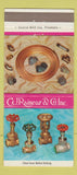 Matchbook Cover - CJ Rainear pipe valves fittings Philadelphia PA 30 Strike