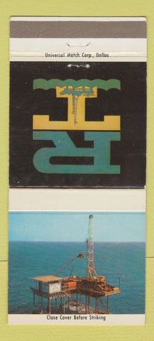 Matchbook Cover - Rimrock Tidelands Oil Well Shreveport New Orleans LA 30 Strike