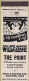 Matchbook Cover - The Point restaurant Delphos OH